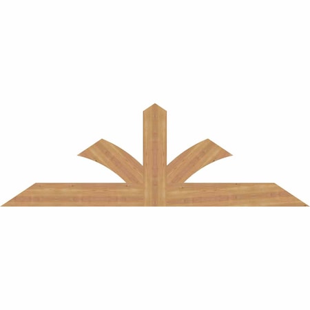 Ekena Millwork Richland Smooth Timber Gable Bracket, Western Red Cedar, 72"W x 24"H x 1 1/2"D x 5 1/2"F, 8/12 Pitch GBW072X24X0206RIC00SWR